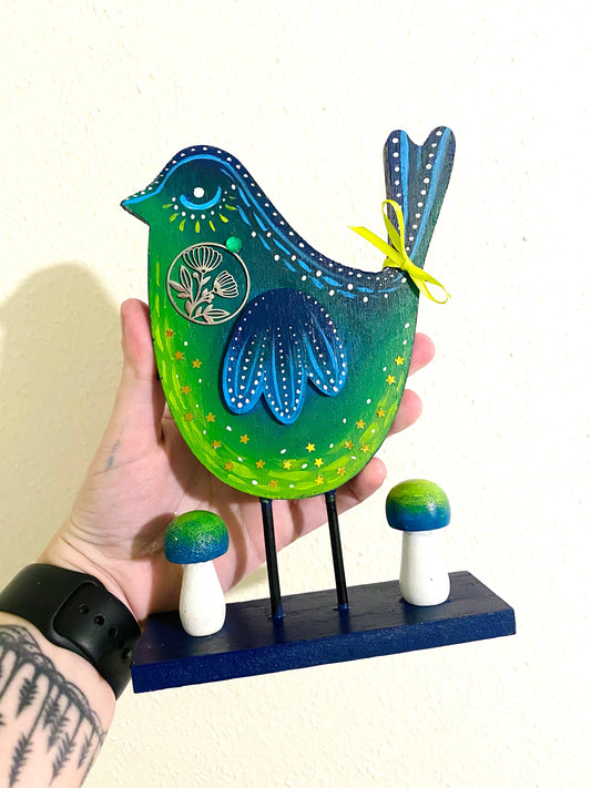 Springdecor bird figurine / Tavaszi madárka figura