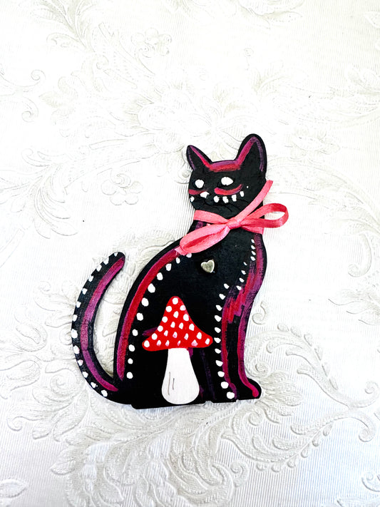 Hand-painted cat MAGNET / Kézzel festett macska mágnes