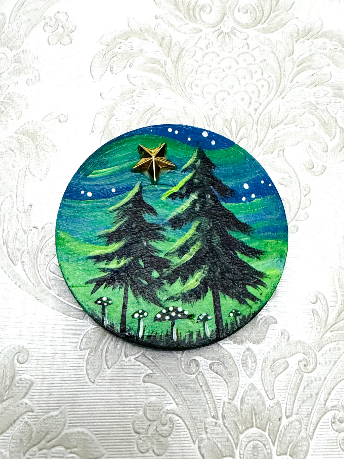 EYCIIR kézzel festett sminktükör / EYCIIR handpainted mirror