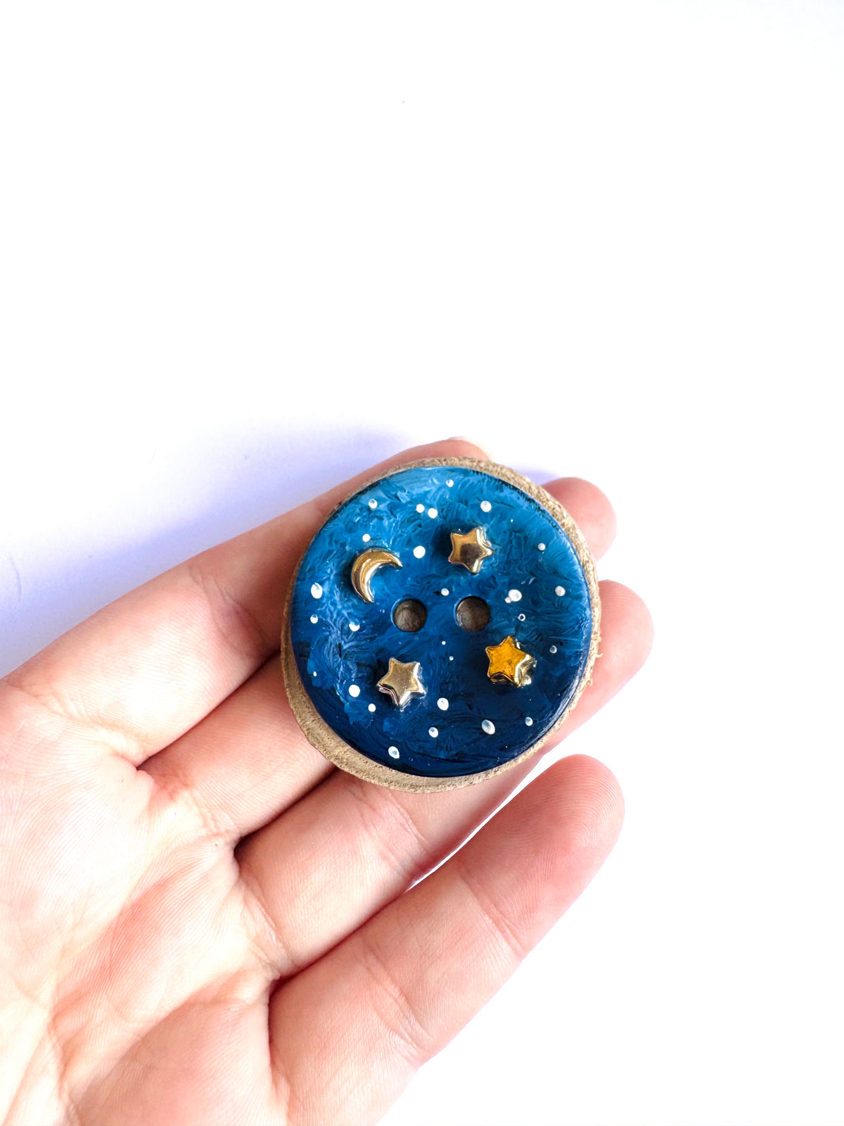 Hand-painted mini wooden MAGNET / Kézzel festett mini fakorong MÁGNES