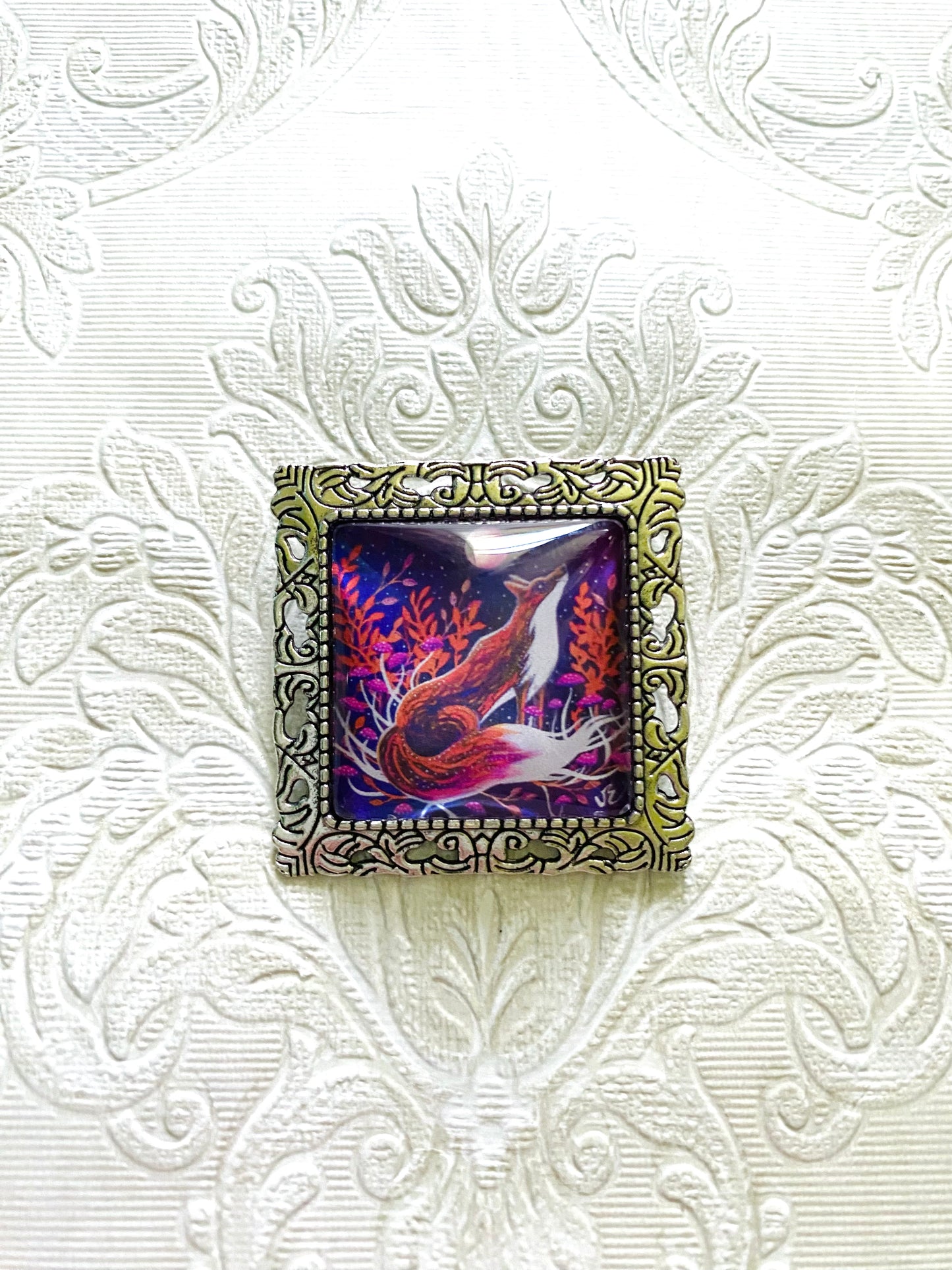 Square brooch / Négyzetes bross