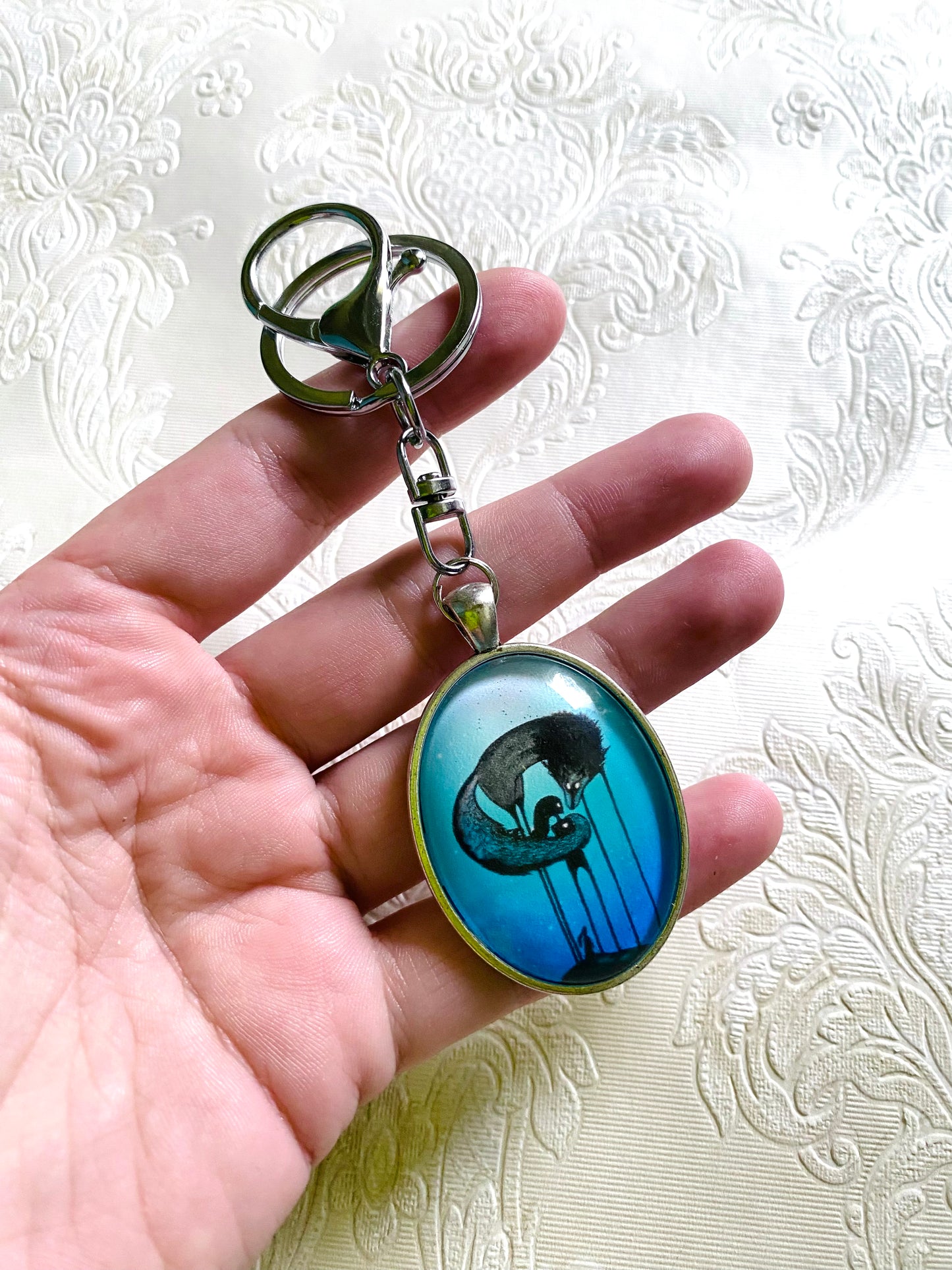 Big oval keychain / Nagy, ovális kulcstartó
