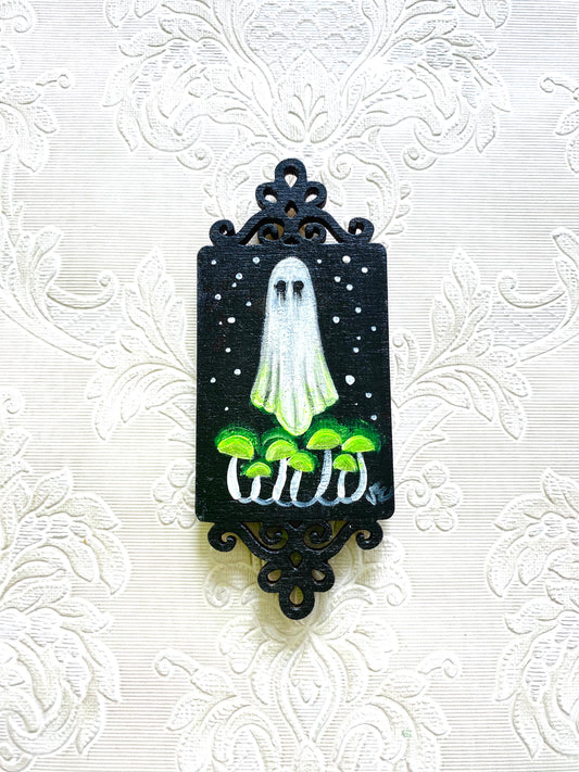 Hand-painted ghostie magnet / Kézzel festett szellem mágnes