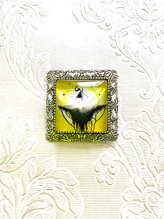 Square brooch / Négyzetes bross